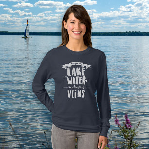 T-shirt Michigander - Le Lac D'Eau Arrive À Travers Mes Ve