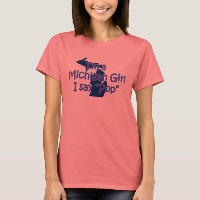 T-shirt michigangirl (Devant)