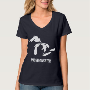 T-shirt Michiganster Baby Dark Colors Funny Michigan