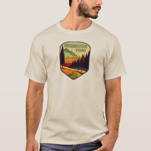 T-shirt Mickelson Trail South Dakota Colonnes