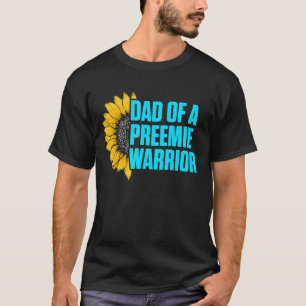 T-shirt Micro Preemie NICU Nouveau Papa Sunflower Prématur