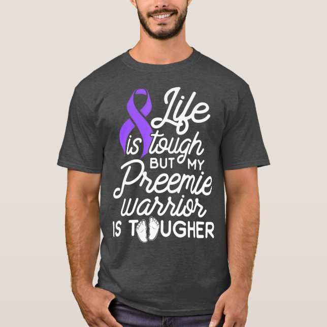 T-shirt Micro Preemie NICU Papa Maman Tough Premature Nouv (Devant)