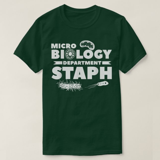 T-shirt Microbiologie Département Staph Science Biologiste (Design devant)