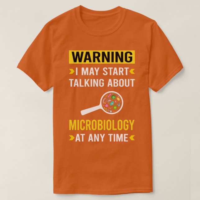 T-shirt Microbiologiste avertisseur (Design devant)