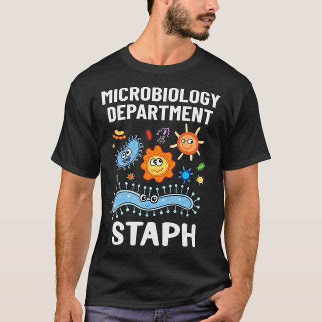 T-shirt Microbiologiste Microbiologie Laboratoire Staph Ba (Devant)