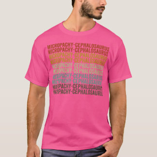 T-shirt Micropachy-Cephalosaurus Dinosaur Retro