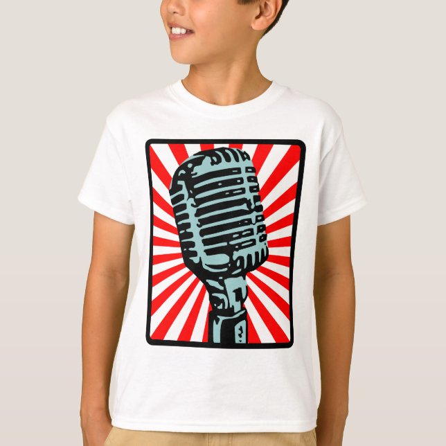 T-shirt Microphone de cru de Shure 55S (Devant)