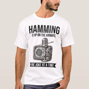 T-shirt Microphone de l'opérateur radio Vintage amateur