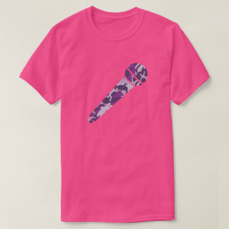 T-shirt Microphone Motif PurpleBerry Camo