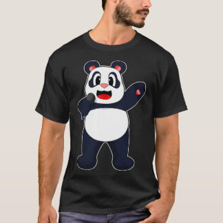 T-shirt Microphone Panda Singer