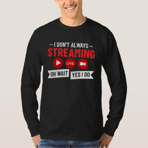 T-shirt Microphone vidéo en ligne pour streamer des jeux