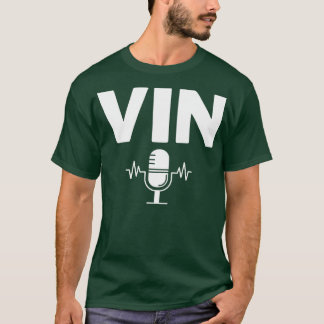 T-shirt Microphone Vin Scully 14