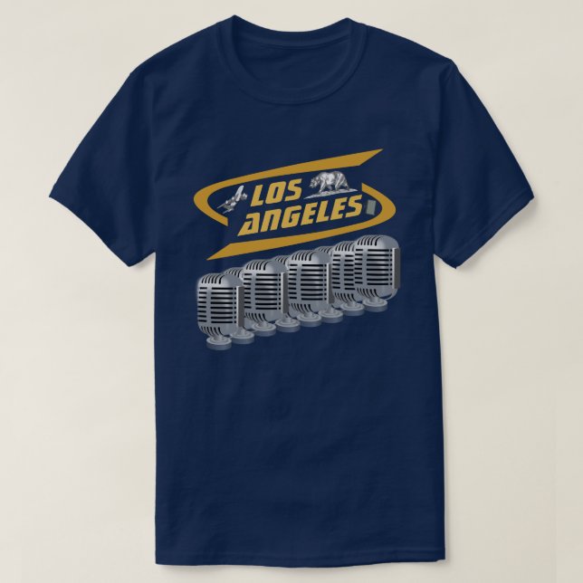 T-shirt Microphones de Los Angeles (Design devant)