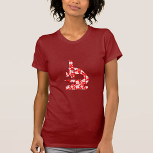 T-shirt Microsope modelé floral