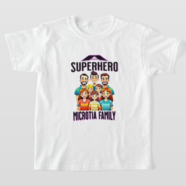T-shirt Microtia Superhero Enfants (Poser)
