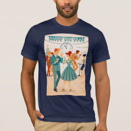 T-shirt Mid Century Happy New Year The Martini Dance