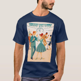 T-shirt Mid Century Happy New Year The Martini Dance