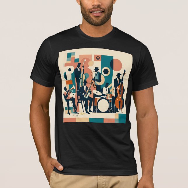 T-shirt Mid Century Jazz Age Sextet (Devant)