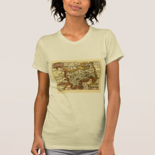 T-shirt Middlesex Middle Sex Comté Angleterre Old Atlas Ca