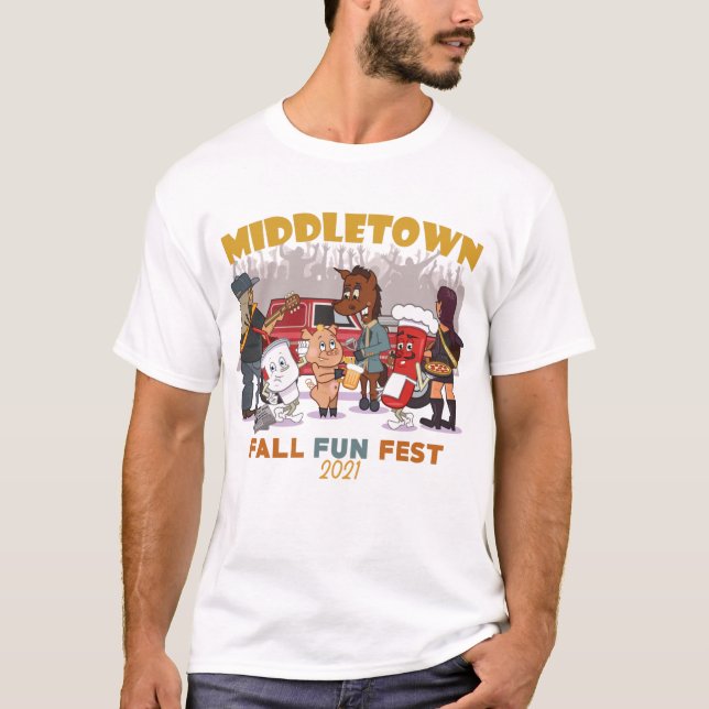 T-shirt Middletown Fall Fun Tee par Stuart Troxel (Devant)
