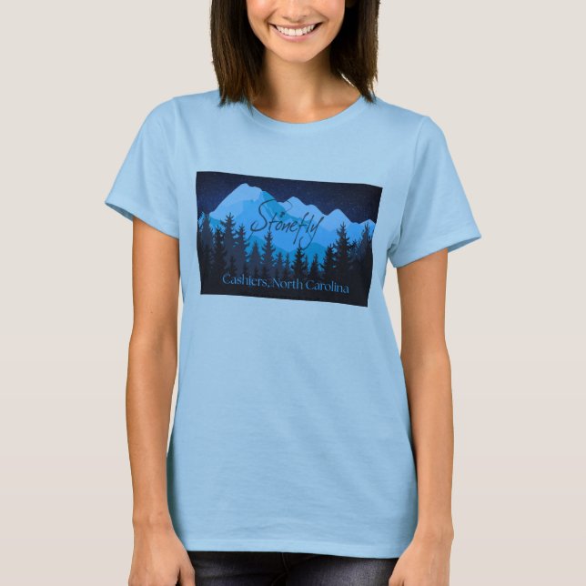 T-shirt Midnight Blue Ridge Moutain Stonefly (Devant)