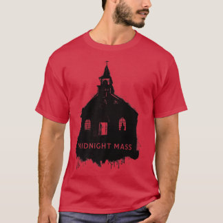 T-shirt Midnight Mass Spray Paint Church Silhouette110