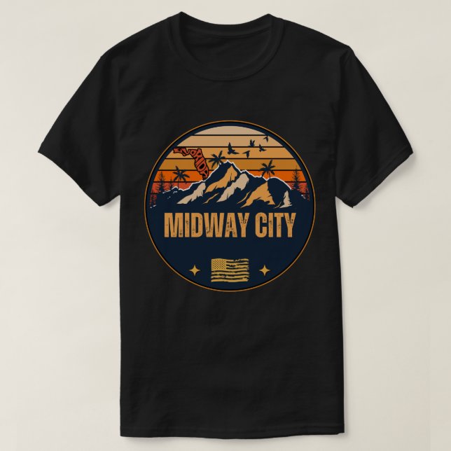 T-shirt Midway city, Floride (Design devant)