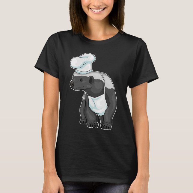 T-shirt Miel badger Chef Chef casquette (Devant)
