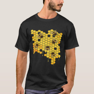 T-shirt Miel Bee Hive Honeycomb apiculture apiculteur