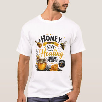 T-shirt Miel de abeille mignonne dessin animé de guérison