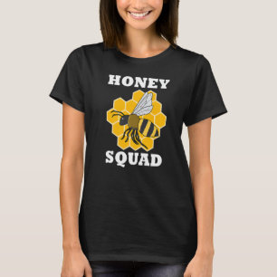 T-shirt Miel et abeilles Apiculture Ironique Squad miel