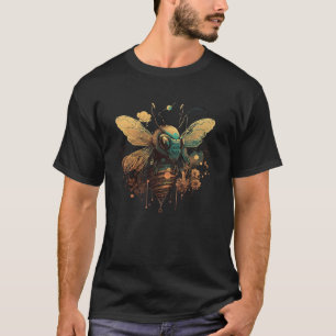 T-shirt Miel mignon abeille nature florale qui jardinent a