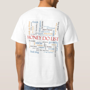 T-shirt Miel pour faire la chemise de liste
