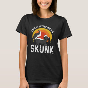 T-shirt Mieux avec Skunk Nature et Animal