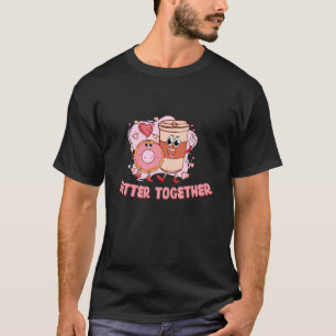 T-shirt Mieux Ensemble Café Donut Jour Super Joyeux V