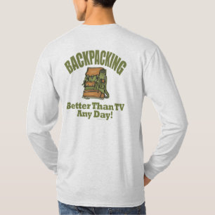 T-shirt Mieux que la télévision - Backpacking