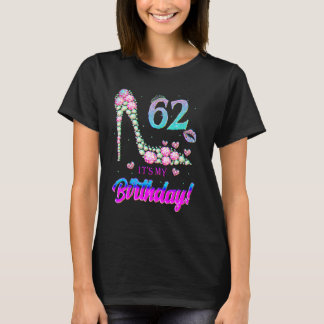 T-shirt Mignon 62 Ans C'est Mon Anniversaire 62ème Fête