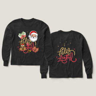 T-shirt mignon à manches longues avec Noël fantais