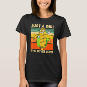 T-shirt Mignon Art de Maïs pour Femmes Filles Enfants Épi
