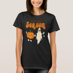 T-shirt Mignon automne c'est la saison Halloween fantôme c