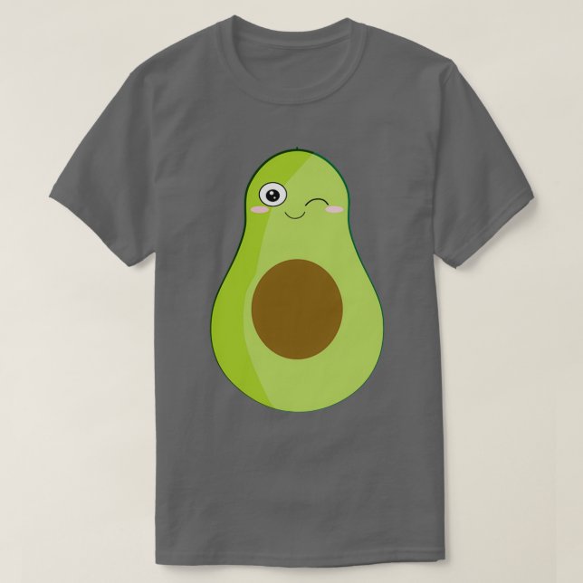 T-shirt mignon avocat winking kawaii (Design devant)