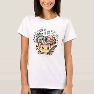 T-shirt Mignon bol de ramen Kawaii Anime esthétique japona