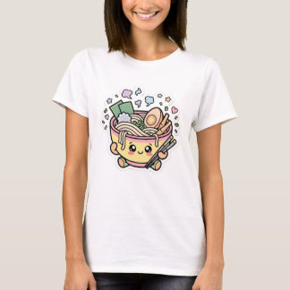 T-shirt Mignon bol de ramen Kawaii Anime esthétique japona
