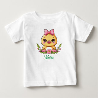 T-shirt mignon canard jaune