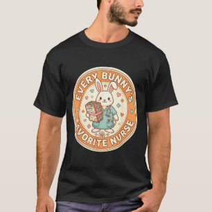 T-shirt Mignon chaque infirmière préférée de lapin Pâques