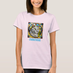 T-shirt mignon Chartreux vitrail