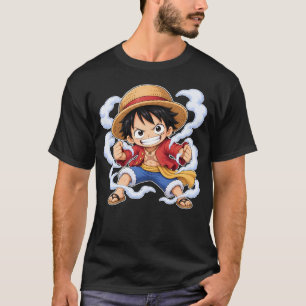 T-shirt Mignon Chibi Monkey D. Luffy One Piece Anime