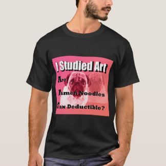 T-shirt Mignon chien carlin triste en kimono