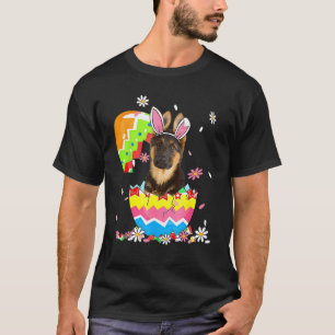 T-shirt Mignon chien de berger allemand oeuf de chasse de