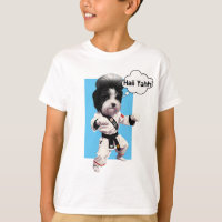Mignon Chien Elvis Impersonator en Karate kimono F